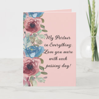 My Partner in Everything Anniversary Card