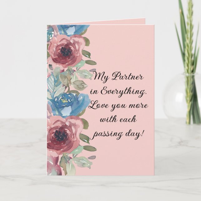 My Partner in Everything Anniversary Card (Front)