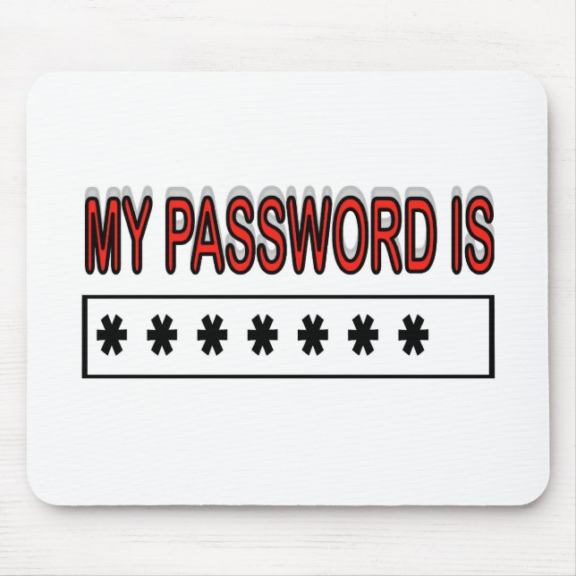 MY PASSWORD MOUSE PAD (Front)