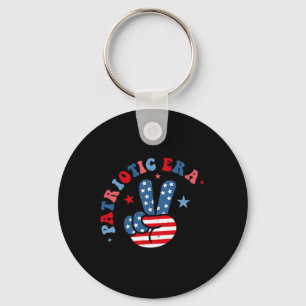 My Patriotic Era 4th Of July America Red White And Key Ring