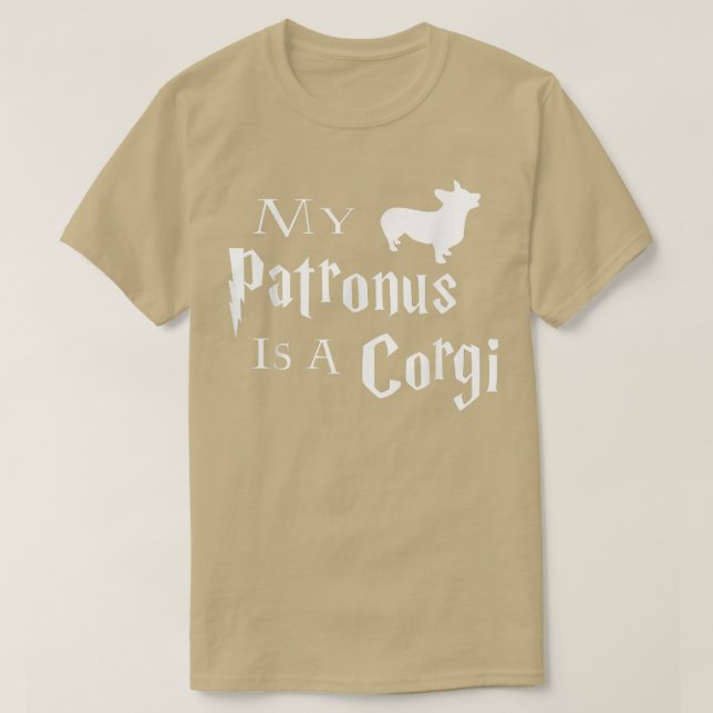 My Patronus Is A Corgi  T-Shirt (Design Front)