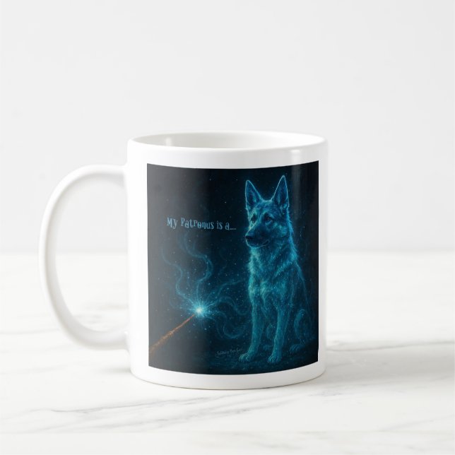 My Patronus is a German Shepherd Coffee Mug (Left)