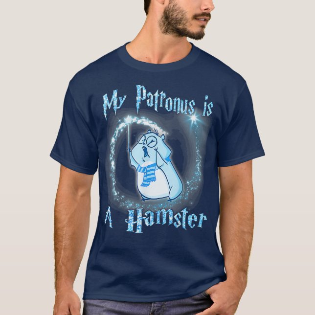 My Patronus Is a Hamster Magic Gift T-Shirt (Front)