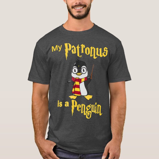 My Patronus is a Penguin  For Wizarding Fans T-Shirt (Front)