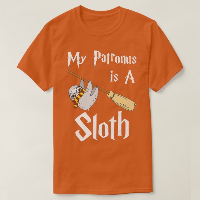 My Patronus Is A Sloth  Sloth Lovers Gift Men Wome T-Shirt (Design Front)