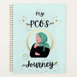 My PCOS Journey Polycystic Ovary Syndrome Teal Planner