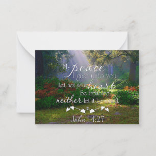 My peace garden card