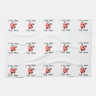 My Peace rests on Four Paws - Cute Pet Lover Quote Tea Towel