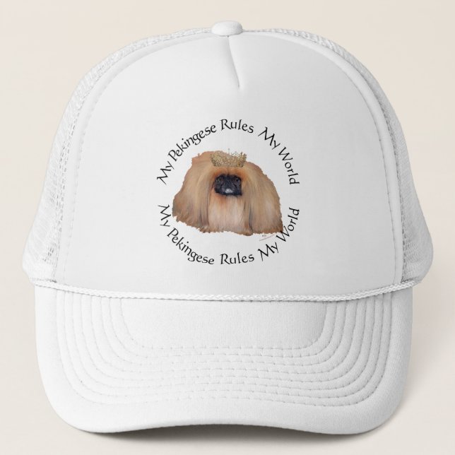 My Pekingese Rules My World Trucker Hat (Front)