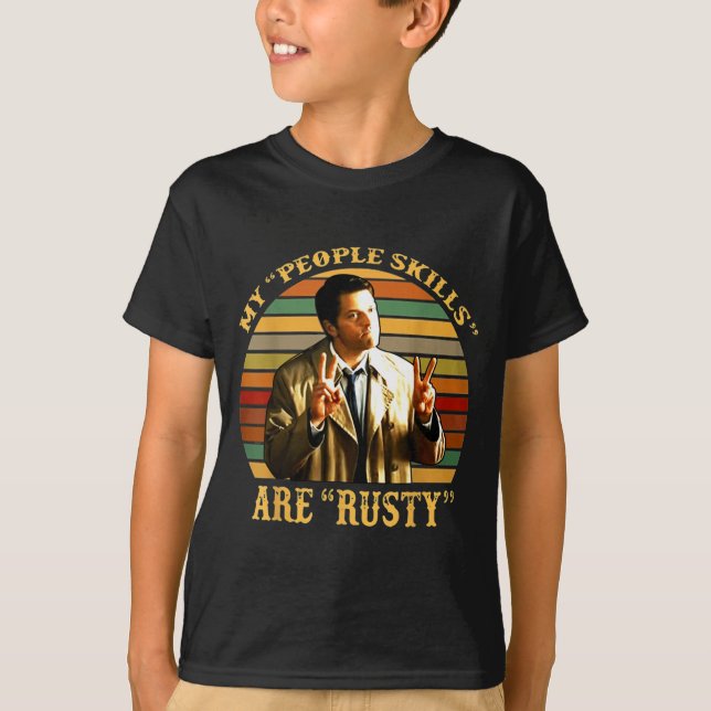 My People Skills Are Rusty Vintage  T-Shirt (Front)