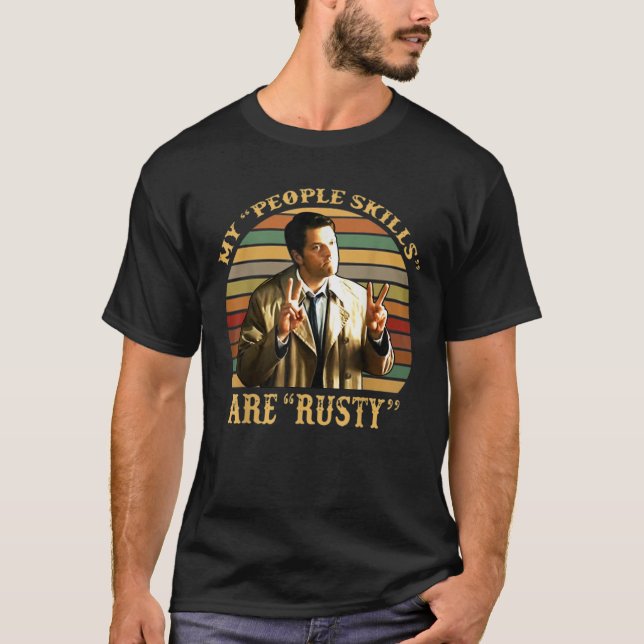 My People Skills Are Rusty Vintage T Shirt (Front)