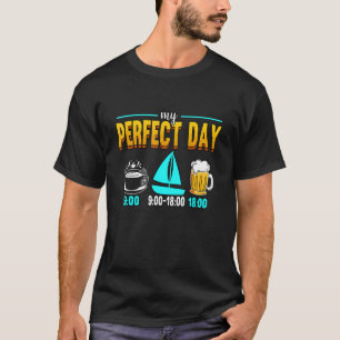 My Perfect Day Captain Boating Pontoon T-Shirt