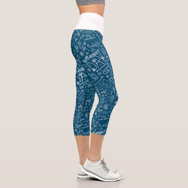 My Perfect Day - Positive Thinking 2a Capri Leggings (Right)