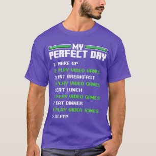 My Perfect Day Video Games I Love Gaming Gamer Cod T-Shirt