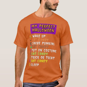 My Perfect Halloween Funny Skeleton Cool Pumpkin M T-Shirt