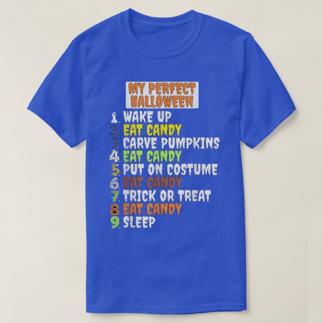 My Perfect Halloween Funny Skeleton Zombie Cool Pu T-Shirt (Design Front)