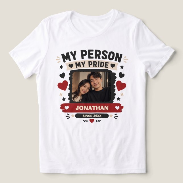 My Person My Pride Custom Tri-Blend Shirt (Design Front)