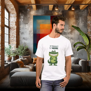 My Personality Is a Warning Funny Crocodile Charac T-Shirt