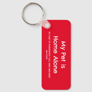 My Pet is Home Alone Keychain