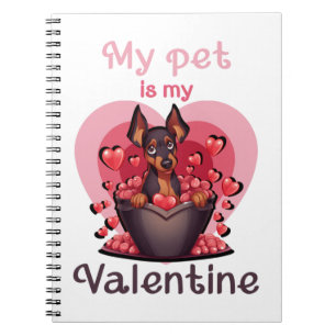 My pet is my Valentine, no 25 Classic T-Shirt Notebook