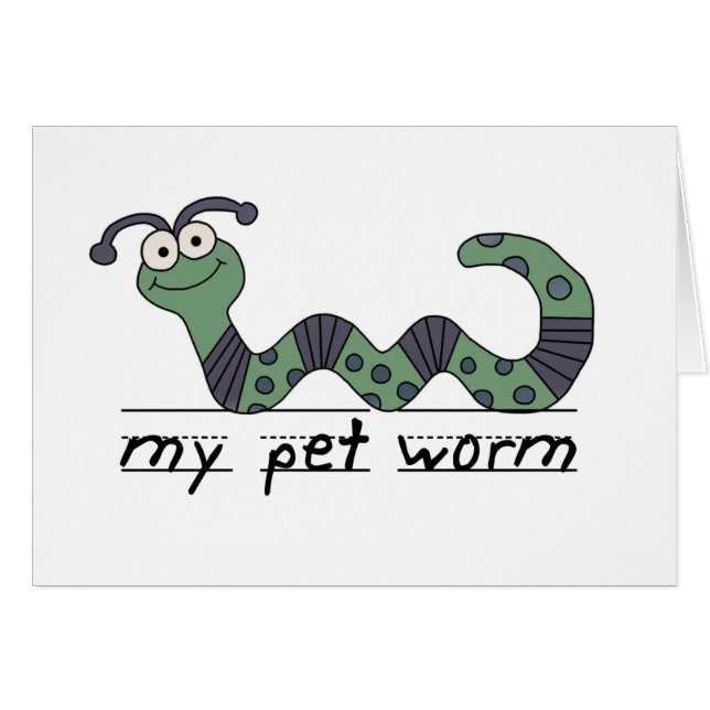 My Pet Worm Tshirts and Gifts (Front Horizontal)
