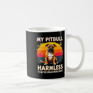My Pitbull Is Harmless Vintage Pitbul Premium Coffee Mug