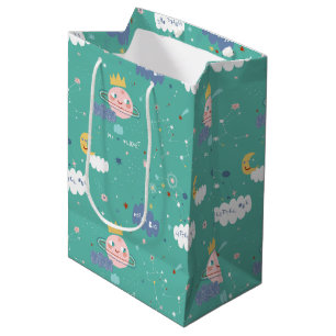 My Planet Dream Big Little One Pattern Medium Gift Bag