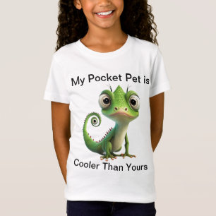 My Pocket Pet is Cooler Than Yours!” – Cute Lizard T-Shirt