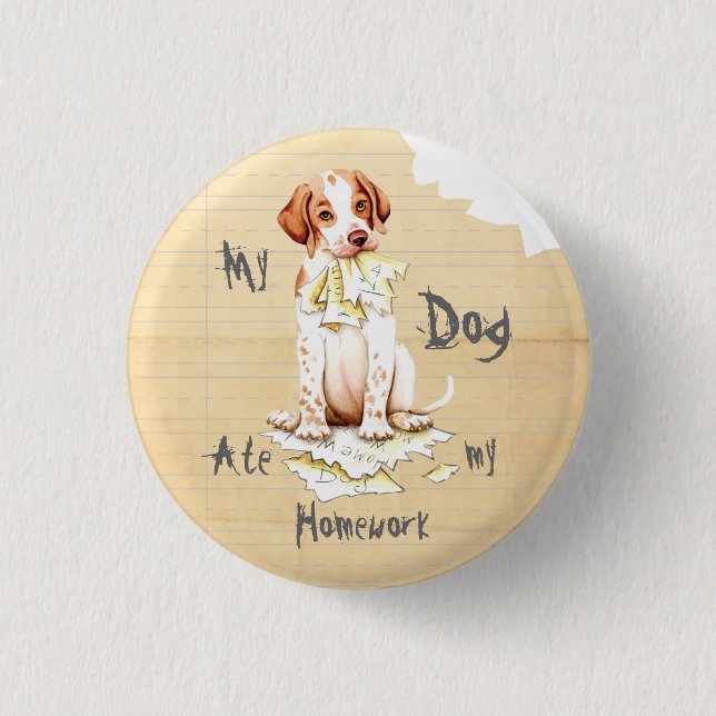 My Pointer Ate My Homework Button (Front)