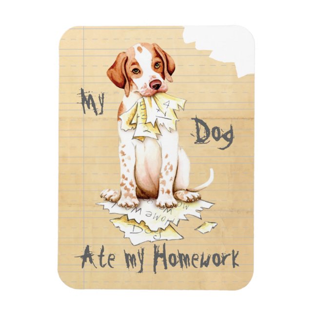 My Pointer Ate My Homework Magnet (Vertical)