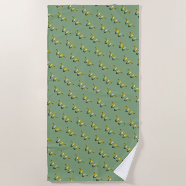 My Polarized Glasses are Ready Beach Towel (Front)