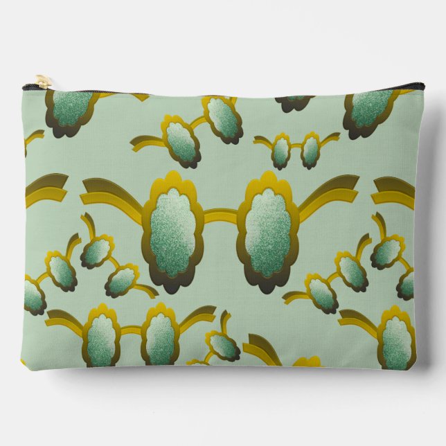 My Polarized Glasses are Ready Pattern Accessory Pouch (Front)