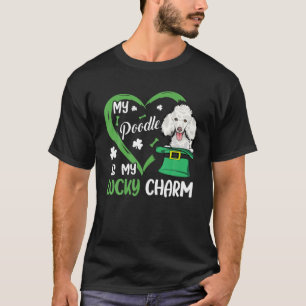 My Poodle Is My Lucky Charm Shamrock St Patrick's T-Shirt