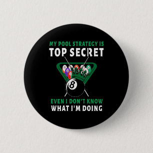 My Pool Strategy Is Even 6 Cm Round Badge