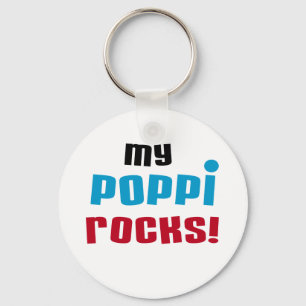 My Poppi Rocks T-shirts and Gifts Key Ring