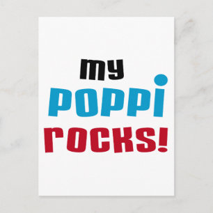 My Poppi Rocks T-shirts and Gifts Postcard