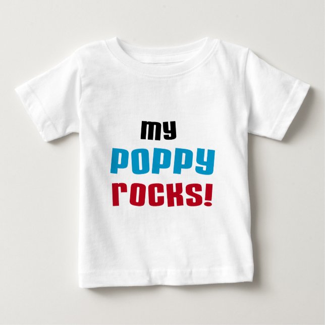 My Poppy Rocks T-shirts and Gifts (Front)