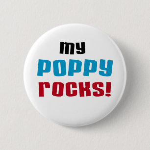 My Poppy Rocks T-shirts and Gifts 6 Cm Round Badge