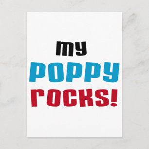 My Poppy Rocks T-shirts and Gifts Postcard