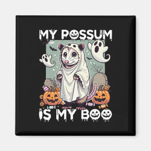 My Possum Is My Boo Halloween Ghost Spooky Possum Magnet