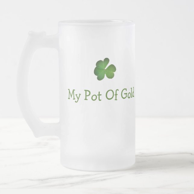 My Pot Of Gold St. Patrick's Day Beer Mug (Left)