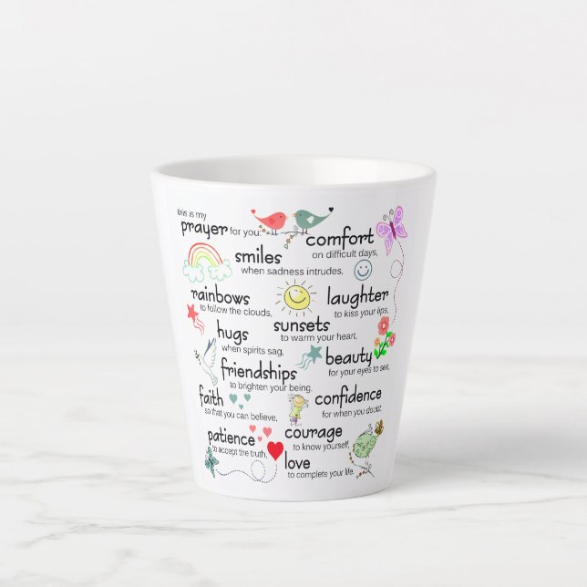 My Prayer For You Blessings Small Latte Mug (Front)