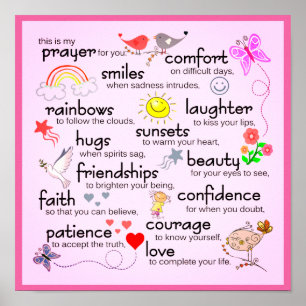 My Prayer For You Pink Poster