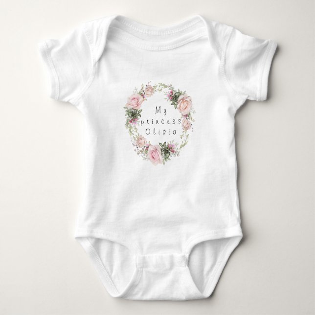 My princess Olivia Baby Bodysuit (Front)