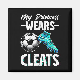 My Princess Wears Cleats Soccer Season Footll Moth Magnet