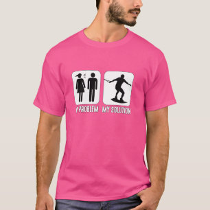 My Problem My Pictogram Dad Mum Wakeboard Lover Wa T-Shirt