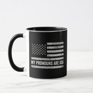 My Pronouns Are Usa Funny Fourth of July Mug