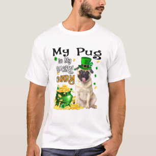 My Pug Is My Lucky Charm Cute Dog Patricks Day T-Shirt