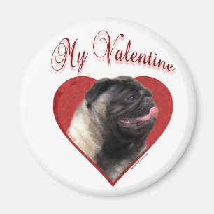 My Pug Valentine Magnet