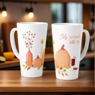My Pumpkin Latte – Large Thanksgiving Latte Mug